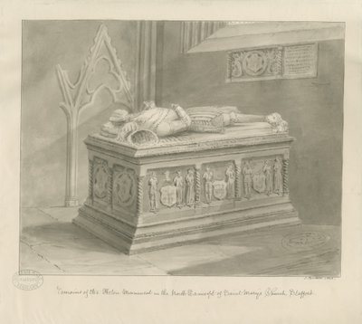 Stafford - Monumento di Aston nella Chiesa di Santa Maria da John Buckler