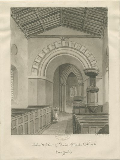 Stafford - Chiesa di San Chad da John Buckler