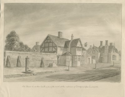 Stafford - [Il Leone Bianco]: disegno a seppia da John Buckler