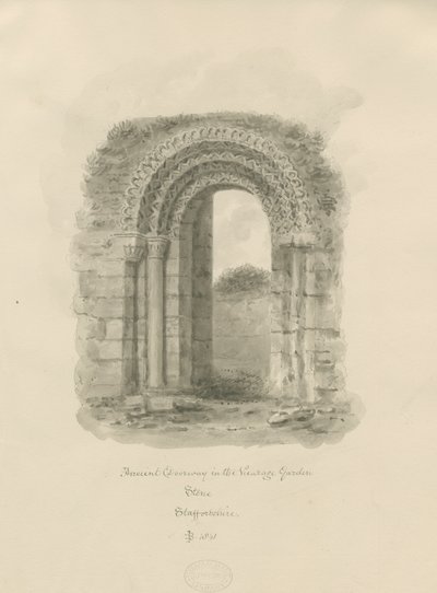 Stone - Antico portale nel giardino del vicariato da John Buckler
