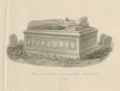 Chiesa di Stone - Tomba di William Crompton da John Buckler