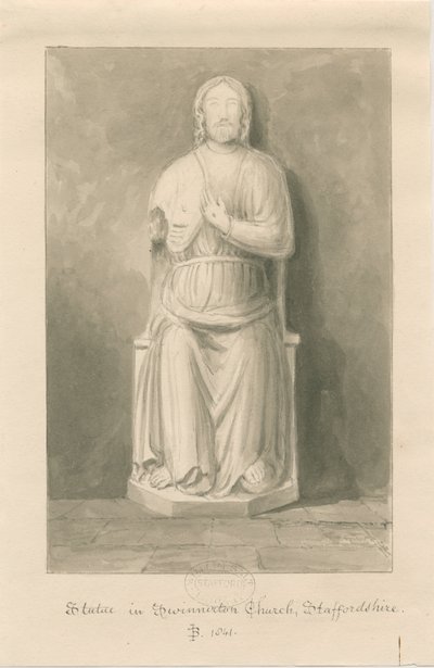 Chiesa di Swynnerton - Statua di Gesù Cristo da John Buckler