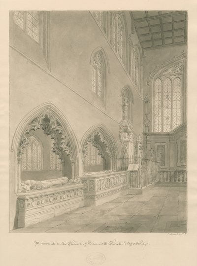 Chiesa di Tamworth - Monumenti da John Buckler