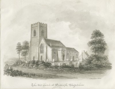 La Vecchia Chiesa a Biddulph, Staffordshire da John Buckler