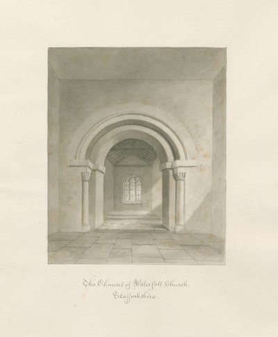 Chiesa di Waterfall - Interno del Presbiterio da John Buckler