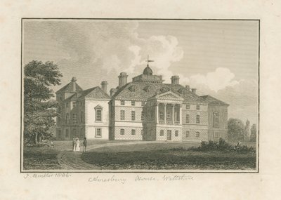 Wiltshire - Amesbury House: incisione da John Buckler