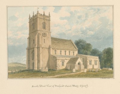 Wiltshire - Chiesa di Donhead Saint Mary da John Buckler