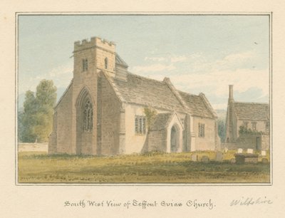Wiltshire - Chiesa di Teffont Evias da John Buckler