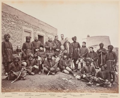 Ufficiali Britannici e Nativi, 3° Sikh da John Burke