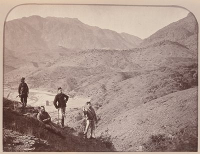 Generale Appleyard e staff, Ali Musjid in lontananza da John Burke
