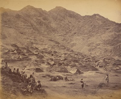 Villaggio e accampamento Kutchi (zingari) vicino a Dakka da John Burke