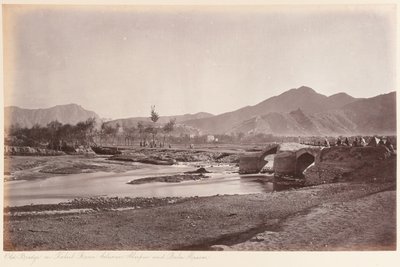 Il vecchio ponte sul fiume Kabul da John Burke