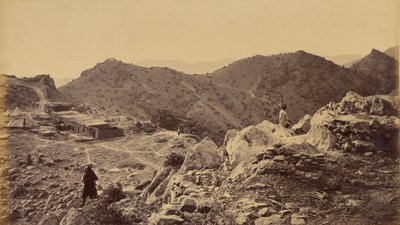 Veduta del muro occidentale del forte, che mostra il bastione d
