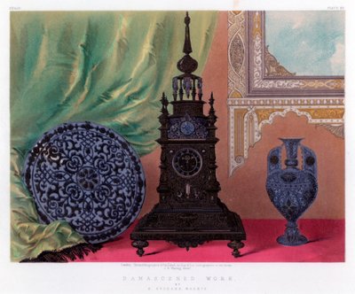 Lavoro damascato, XIX secolo da John Burley Waring