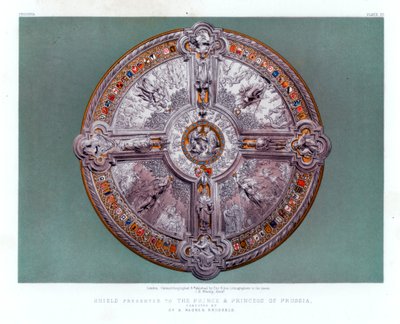 Scudo Presentato al Principe e alla Principessa di Prussia. XIX secolo da John Burley Waring