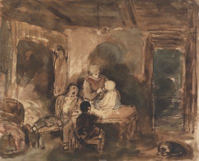 Interno di un cottage da John Burnet