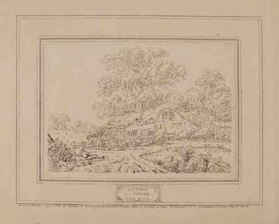 Cottage dalla natura (con albero centrale) da John Burton