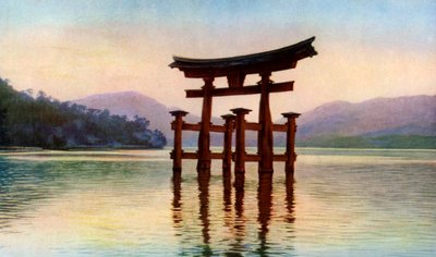 Torii del tempio di Itsukushima nell