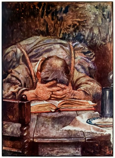 "Cristiano" da "Il pellegrinaggio del cristiano" di John Bunyan da John Byam Liston Shaw