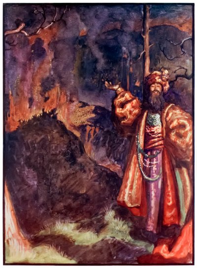 Demas da Il pellegrinaggio del cristiano da questo mondo a quello che verrà di John Bunyan (1628-1688) Illustrazione di Byam Shaw (1872-1919) da John Byam Liston Shaw