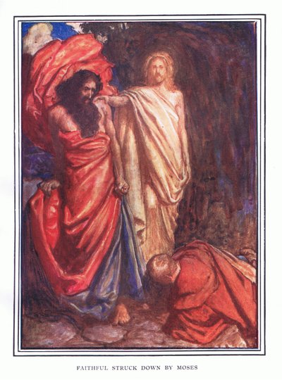 Fedele colpito da Mosè da John Byam Liston Shaw