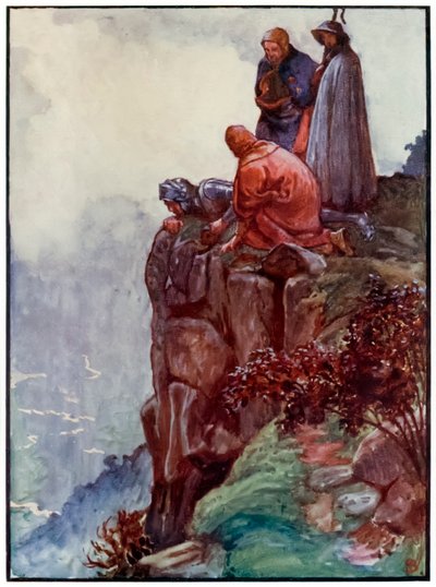 "Errore della collina" da "Il pellegrinaggio del cristiano" di John Bunyan da John Byam Liston Shaw