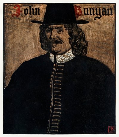 John Bunyan autore di Il Viaggio del Pellegrino da Questo Mondo a Quello che Verrà, illustrazione di Byam Shaw da John Byam Liston Shaw