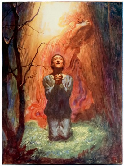 "Mr Standfast" da "Il Viaggio del Pellegrino da Questo Mondo a Quello che Verrà" di John Bunyan da John Byam Liston Shaw