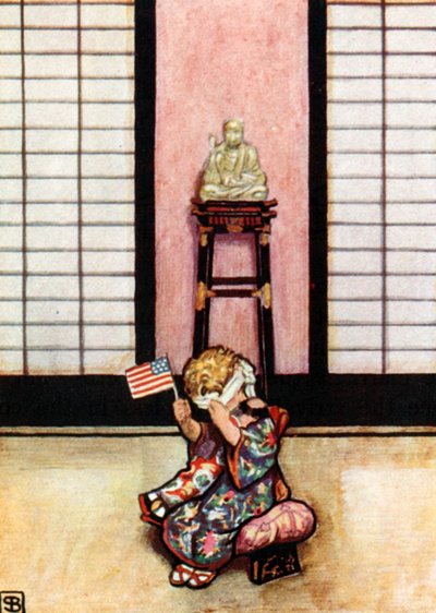 Puccini, Madama Butterfly (litografia a colori) da John Byam Liston Shaw