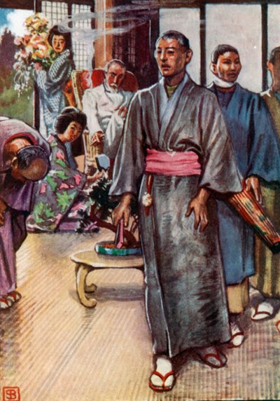 Puccini, Madama Butterfly (litografia a colori) da John Byam Liston Shaw
