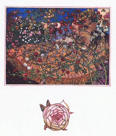 Canzone di Gulbaz, illustrazione da The Garden of Kama (e altri testi dall