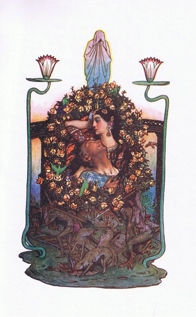 Il giardino vicino al ponte, illustrazione da The Garden of Kama (e altri testi dall