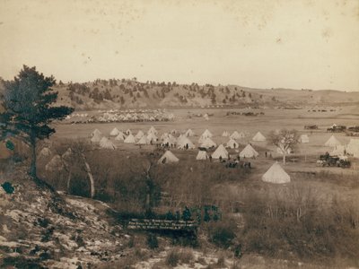 Campo del Generale Brook vicino a Pine Ridge da John C. H. Grabill