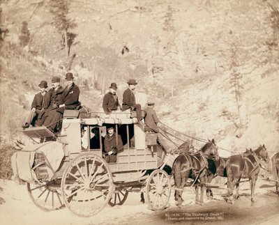 La vecchia diligenza di Deadwood da John C. H. Grabill