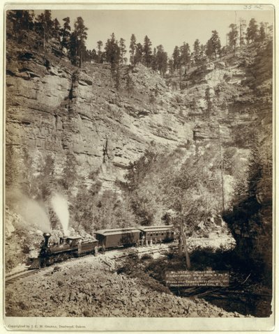 Treno che attraversa Elk Canyon da John C. H. Grabill