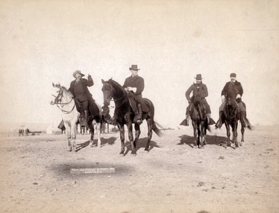 Osservando il campo indiano ostile, 1891 da John C. H. Grabill