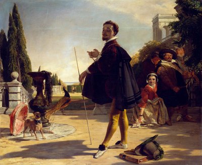 Shakespeare, La Dodicesima Notte, Atto II, Scena V da John Callcott Horsley