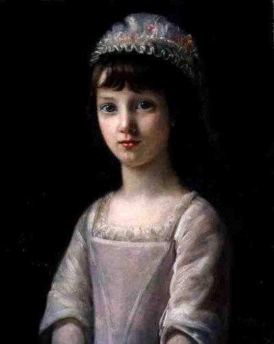 Ritratto di una ragazza con un cappello da John Camillus Hone