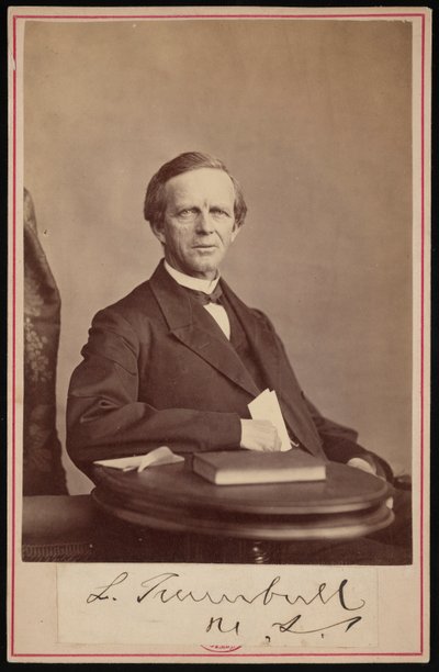 Ritratto di Lyman Trumbull 1813-1896, prima del 1876 da John Carbutt
