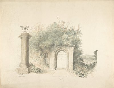 Pagina del Titolo a un Gruppo di Piani, Elevazioni e Interni Scenici di Lea Castle, Worcestershire da John Carter.