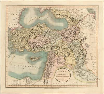 Carta della Turchia in Asia del 1801 di John Cary da John Cary