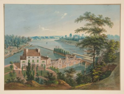 Opere Idrauliche nel Fairmount Park, Philadelphia da John Caspar Wild