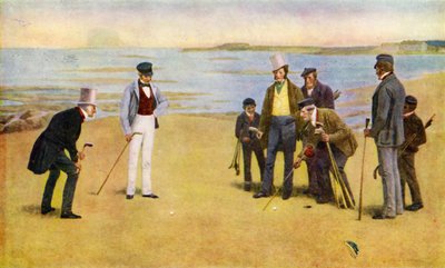 Il Stymie, un quartetto che gioca a golf a North Berwick da John Charles (after) Dollman