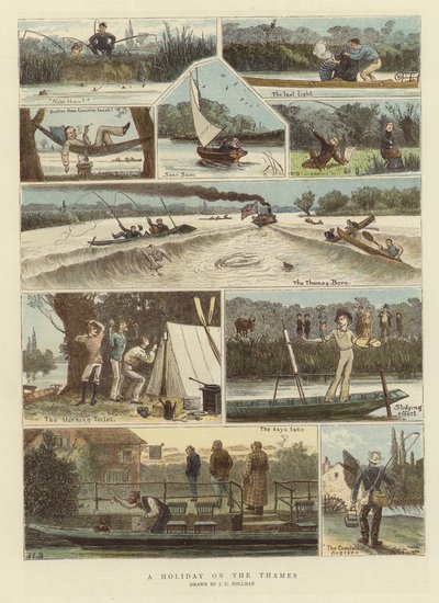 Una vacanza sul Tamigi da John Charles Dollman