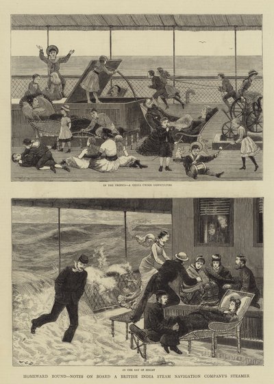 Verso casa, Note a bordo di un piroscafo della British India Steam Navigation Company da John Charles Dollman