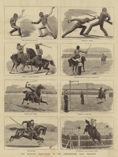 Il torneo militare alla Agricultural Hall, Islington da John Charles Dollman