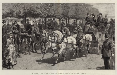 Un incontro del Four-in-Hand Club a Hyde Park da John Charlton