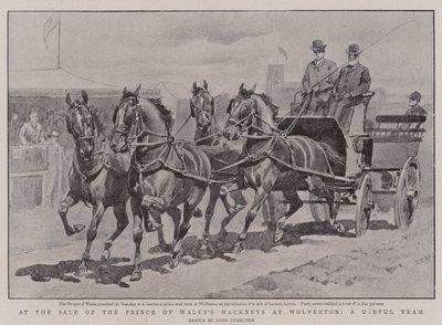 Alla vendita dei cavalli del Principe di Galles a Wolferton, una squadra utile da John Charlton