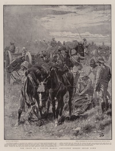 Il prezzo di una marcia forzata, i cavalli di artiglieria crollano da John Charlton