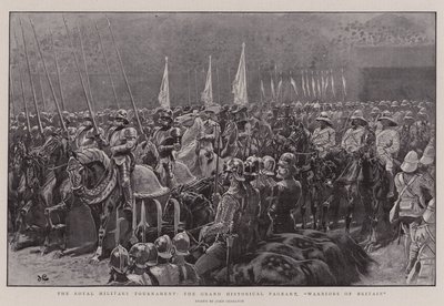 Il torneo militare reale, il grande corteo storico, Guerrieri della Gran Bretagna da John Charlton